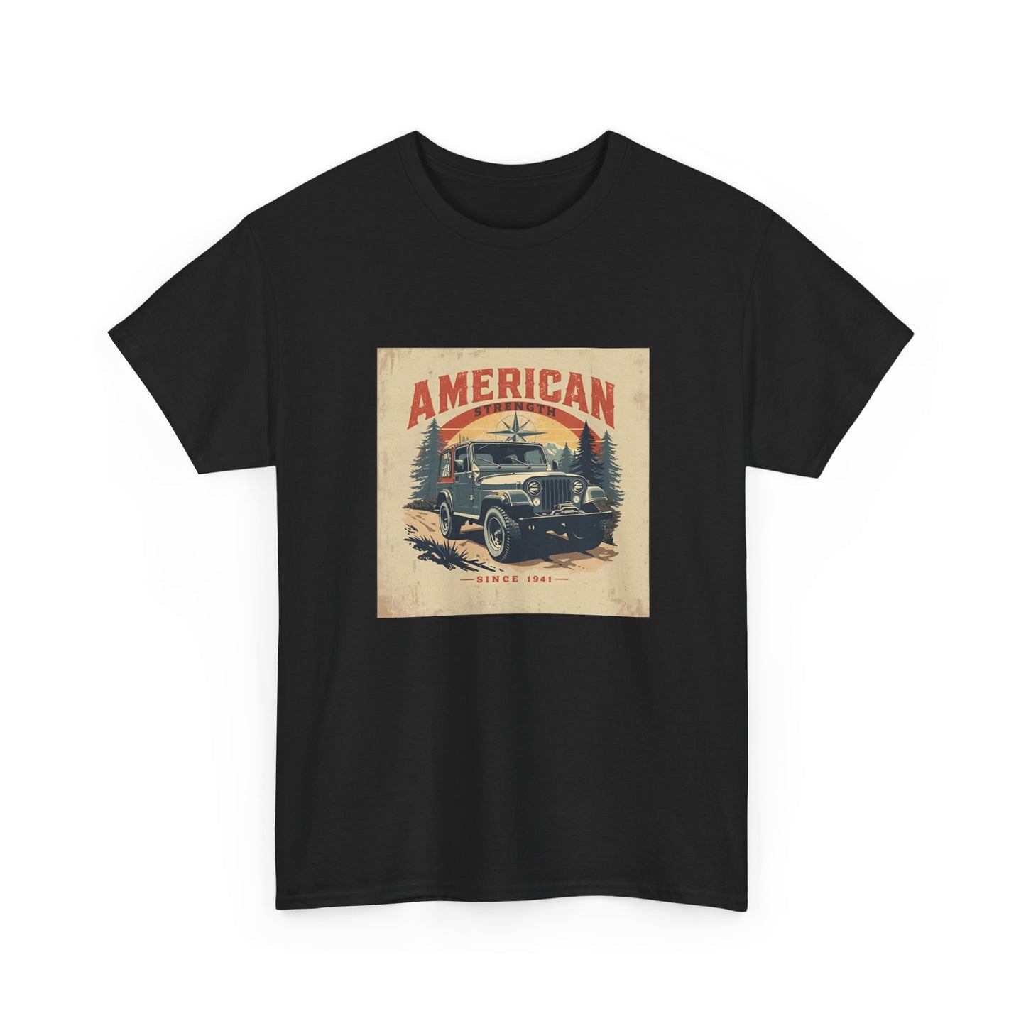 Vintage American Jeep Tee