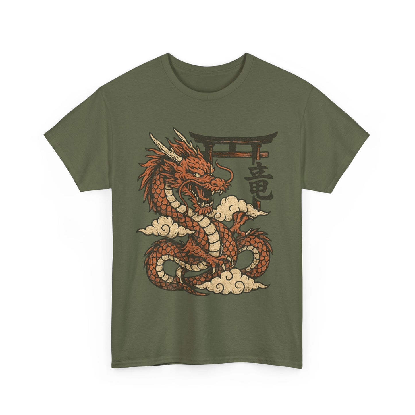 Dragon Print Cotton Tee