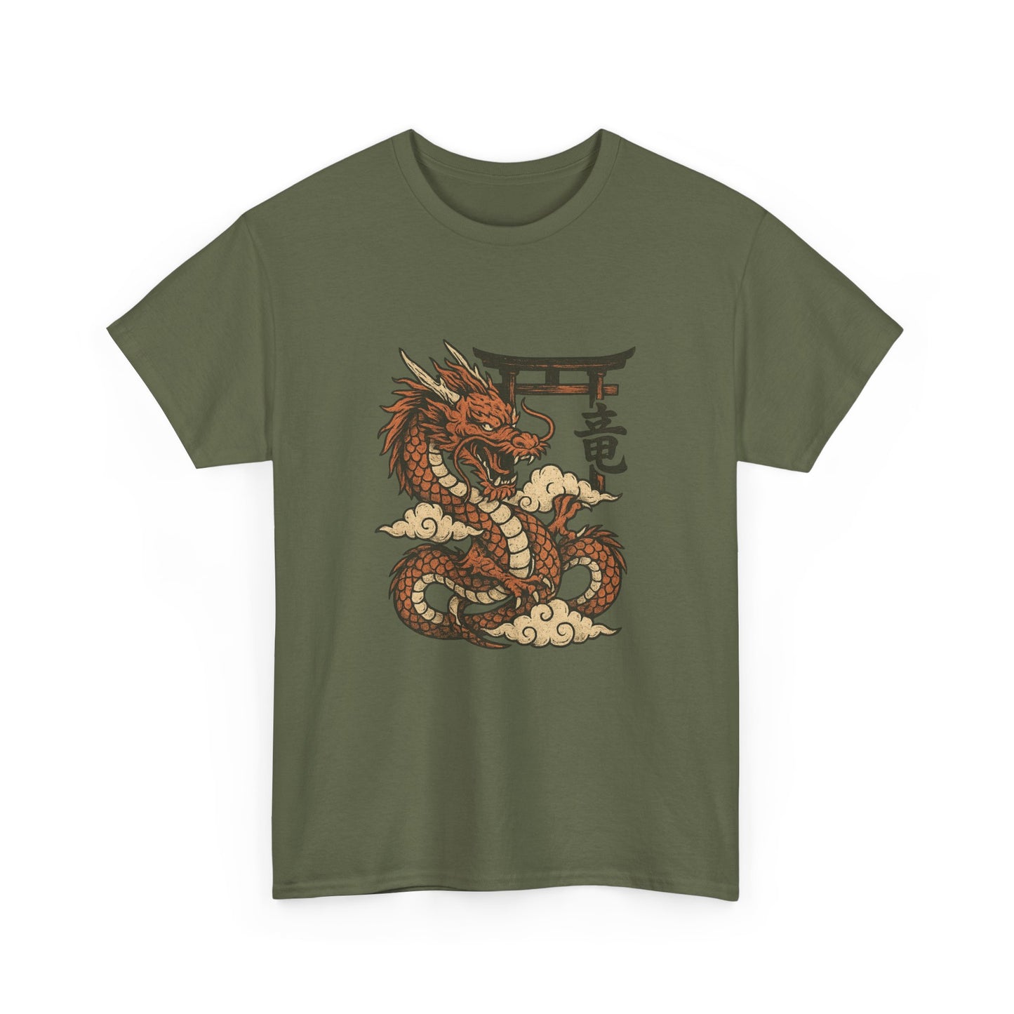 Dragon Print Cotton Tee