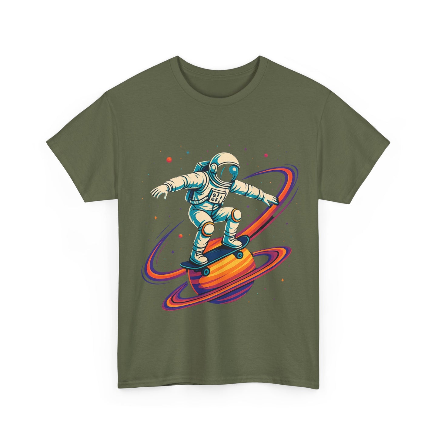 Astronaut Skateboarding ln Space