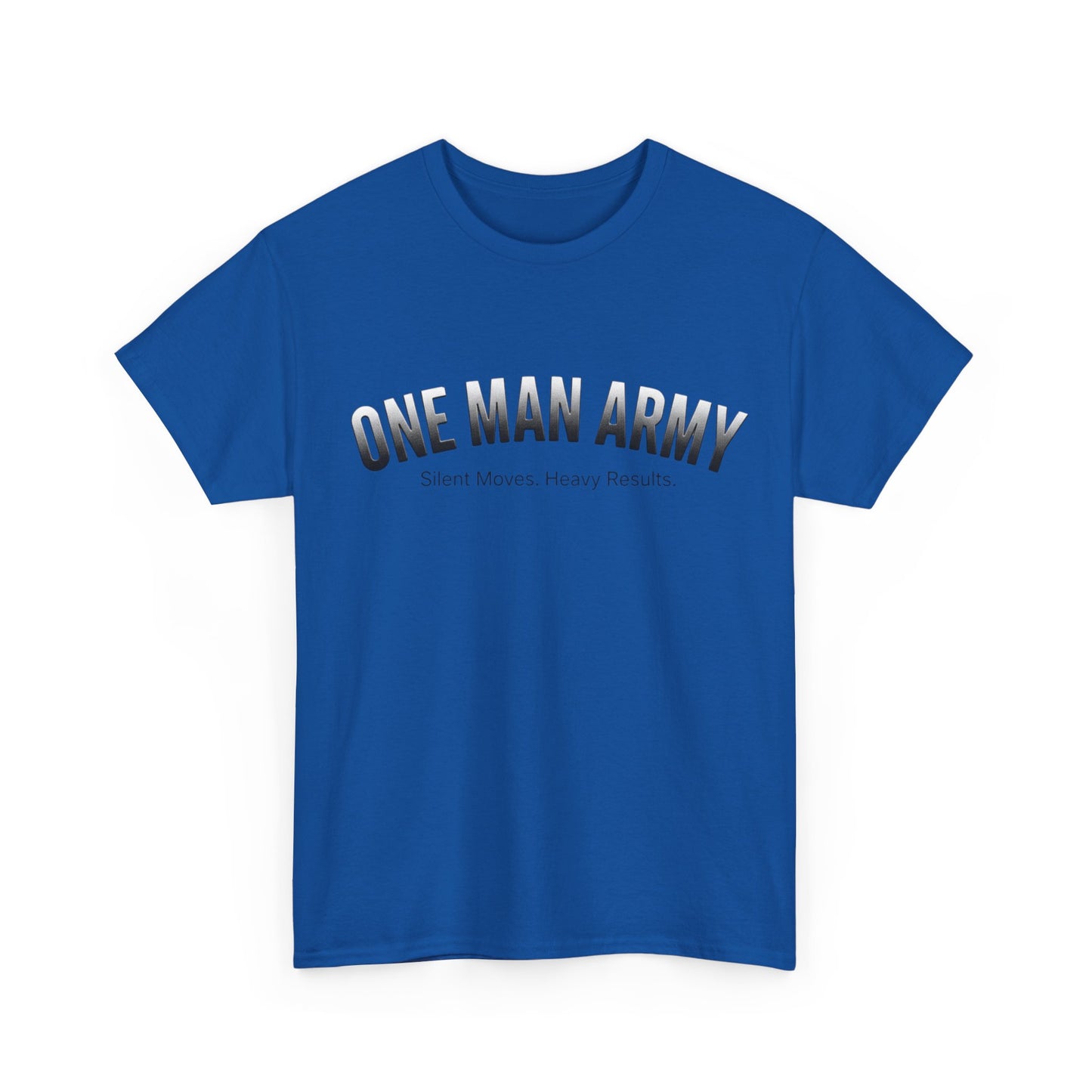T-Shirt — "ONE MAN ARMY" Minimal Graphic Tee