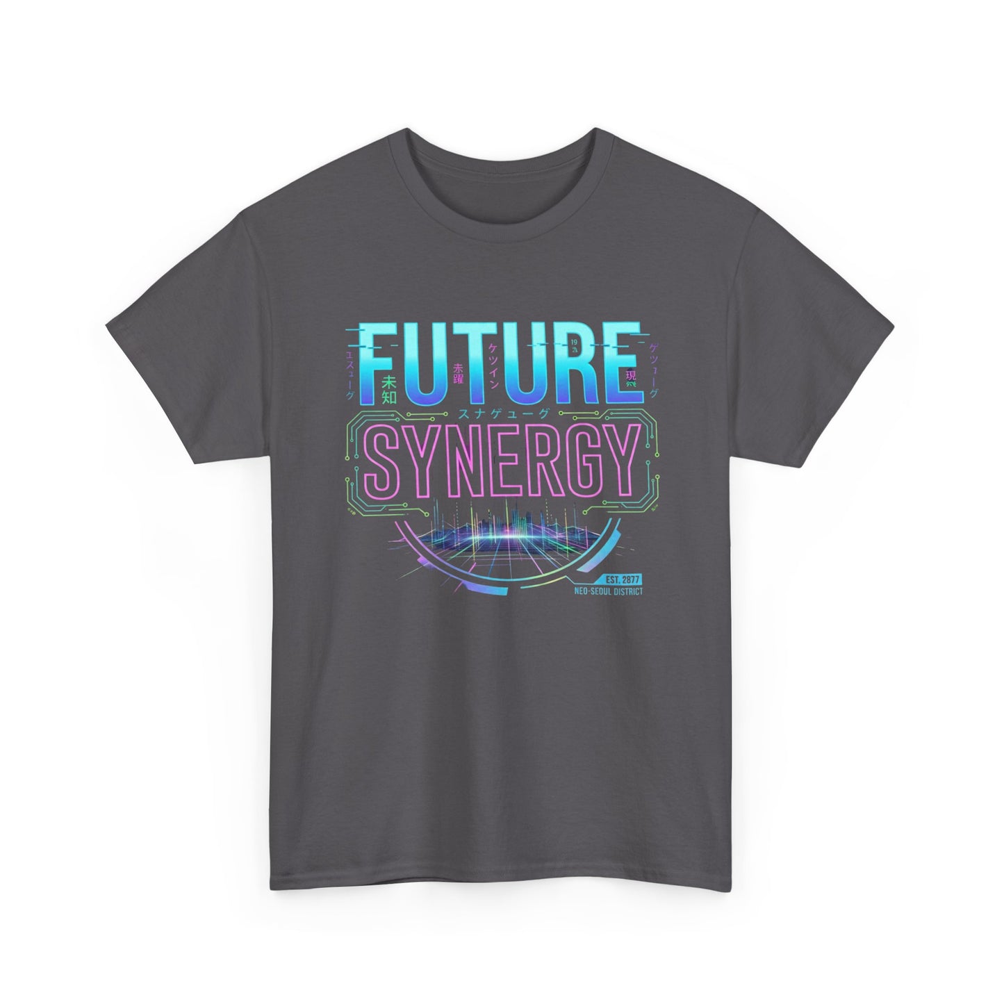 Future Synergy Tee — Retro Futuristic Graphic T-Shirt