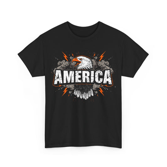 Vibrant Eagle Graphic Tee,